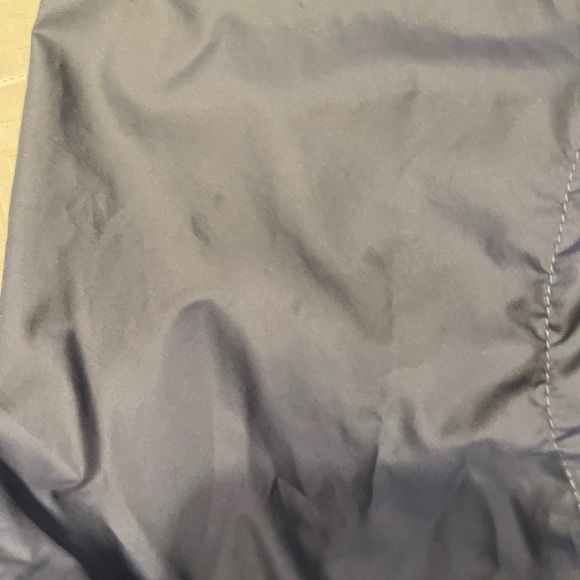 Columbia Windbreaker Lt Lavender & Navy Zip up with Hoodie Sz L - Picture 7 of 7